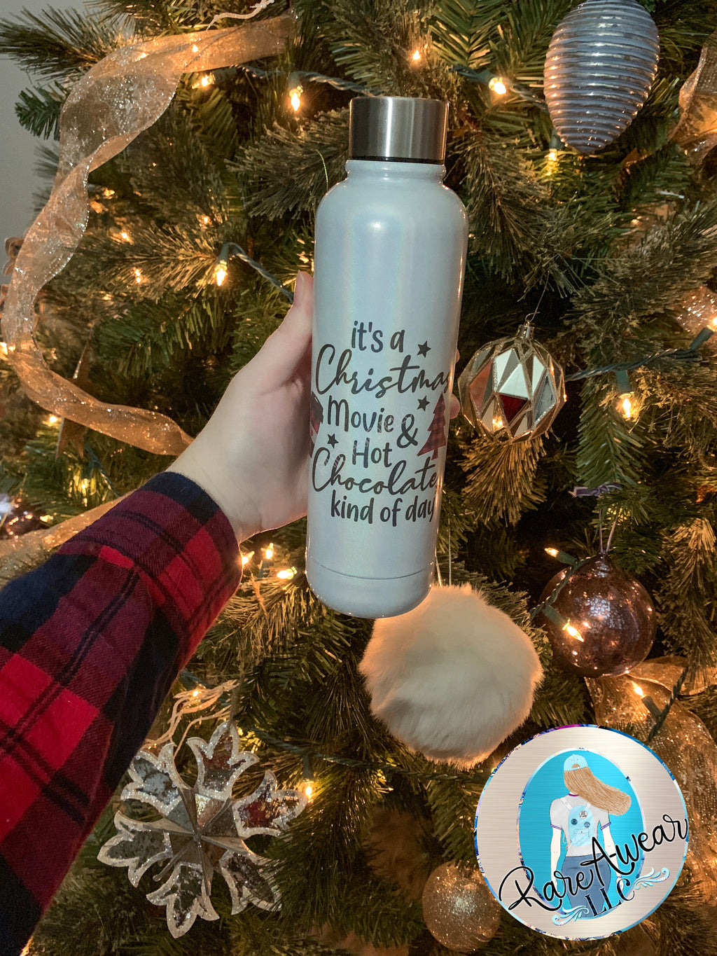 Blooper- Christmas Movie and Hot Chocolate Day Water Bottle