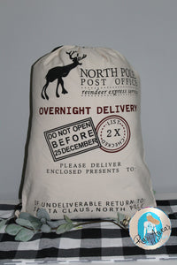 Personalized North Pole Post Office Santa Sack