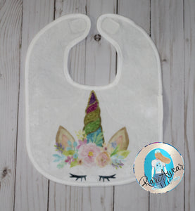 Unicorn Horn Baby Bib