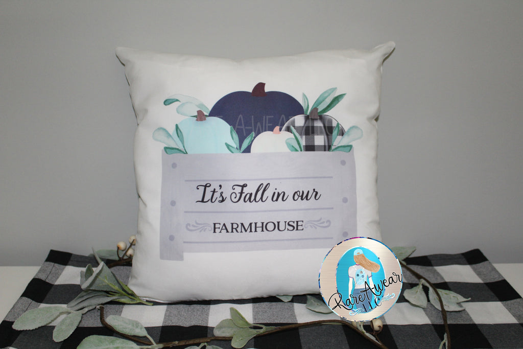 It's Fall in Our Farmhouse Throw Pillow